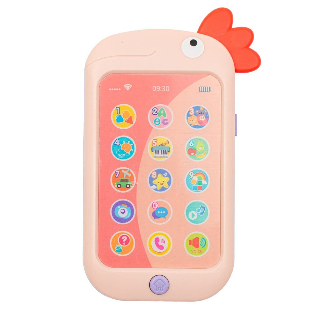 Telefon Baby Mix papoušek pink Baby Mix