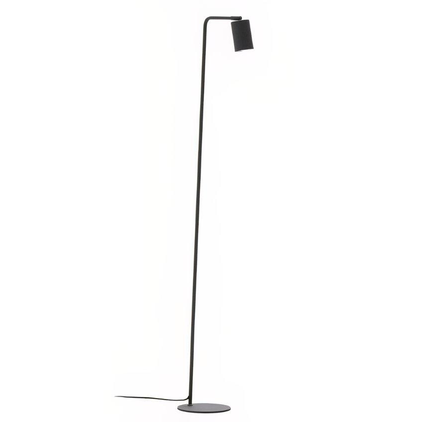 Černá kovová stojací lampa Kave Home Manie 147 cm