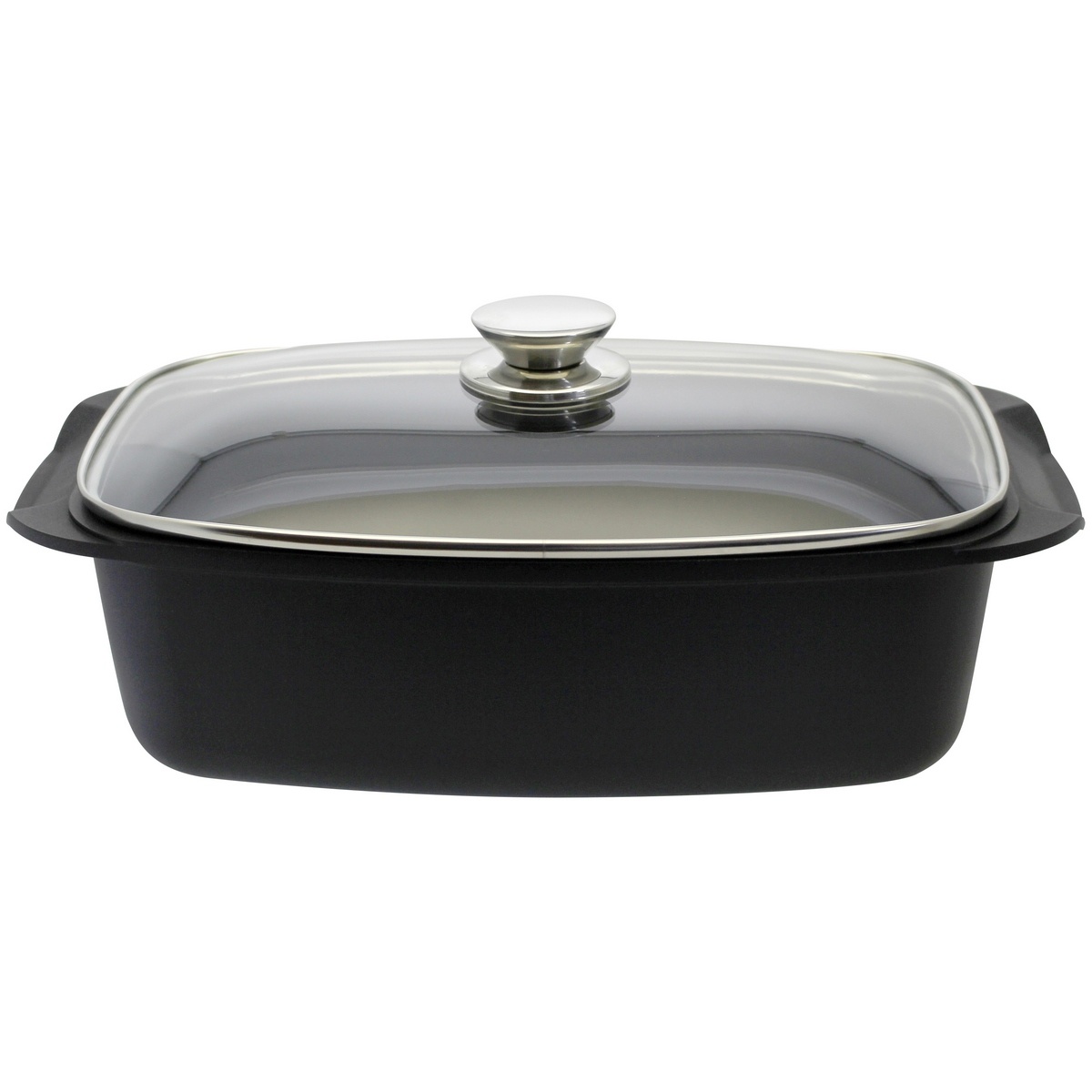 Elo 90932 Basic Pekáč se skleněnou poklicí Quatrorondo 40 x 22 cm Elo