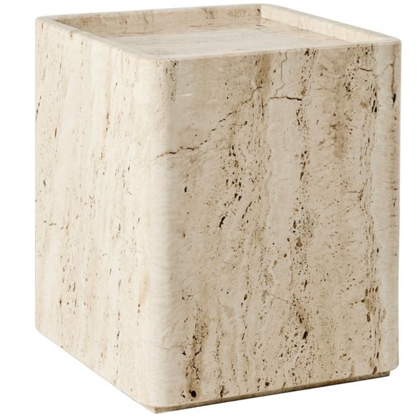 GUBI Kamenný odkládací stolek Pietra 33 x 33 cm
