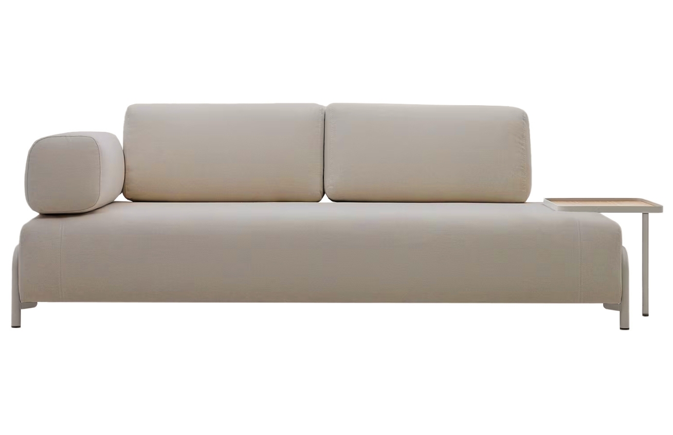 Kave Home Pohovka Compo 252 cm s velkým stolkem