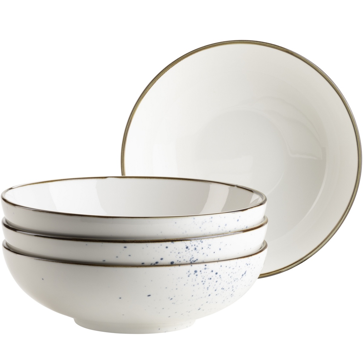 Mäser 4dílná sada misek Pintar White modré tečky 22 cm Mäser
