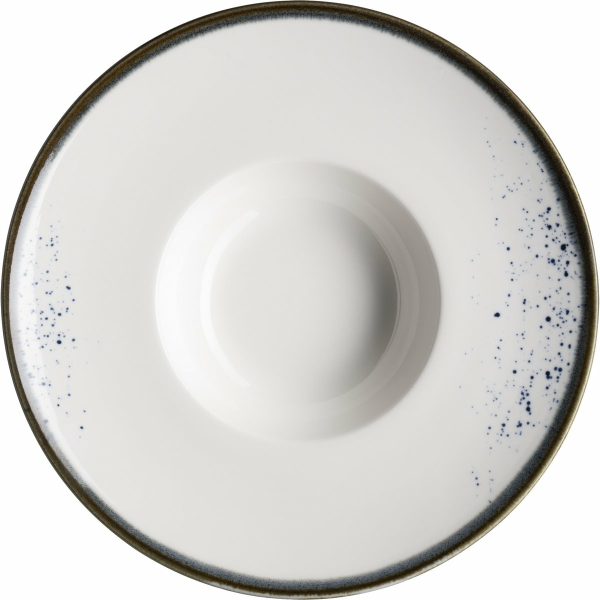 Mäser Gurmánský talíř Pintar White modré tečky 26 cm Mäser