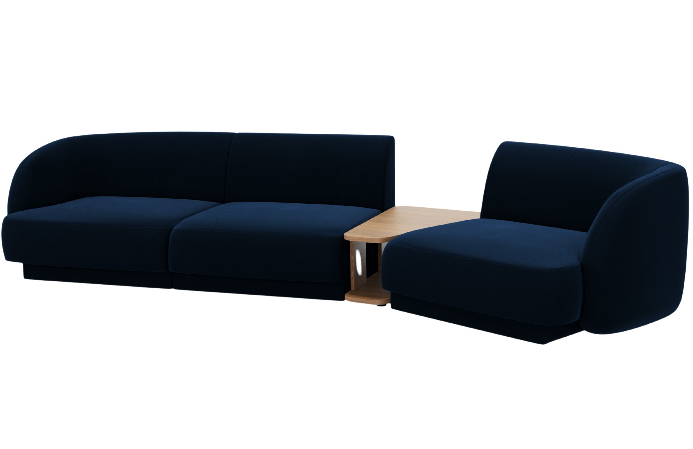 Micadoni Sametová pohovka Miley 303 cm