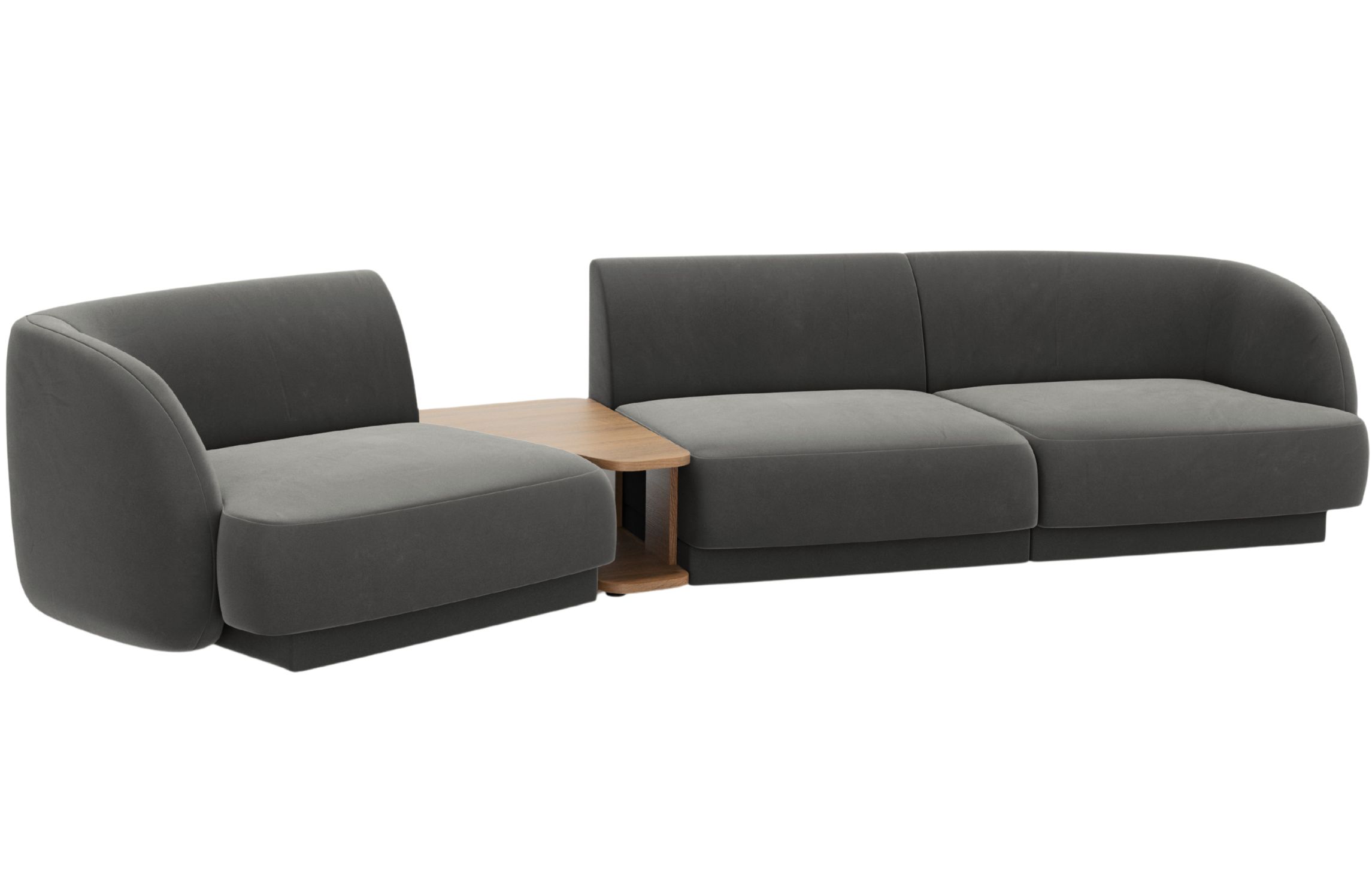 Micadoni Sametová pohovka Miley 303 cm