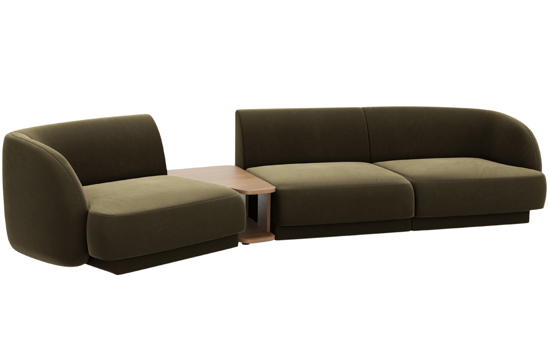 Micadoni Sametová pohovka Miley 303 cm