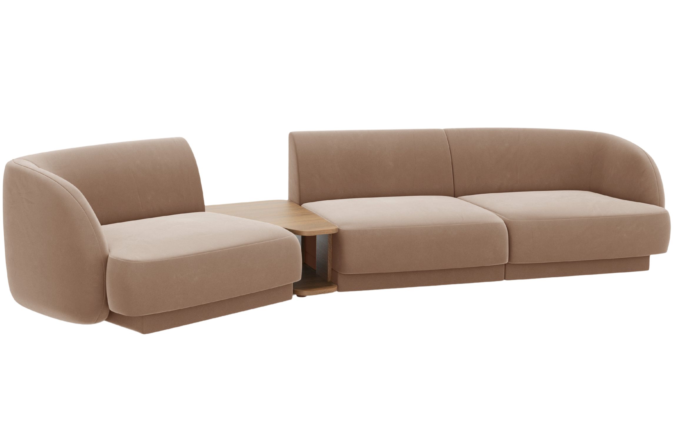 Micadoni Sametová pohovka Miley 303 cm