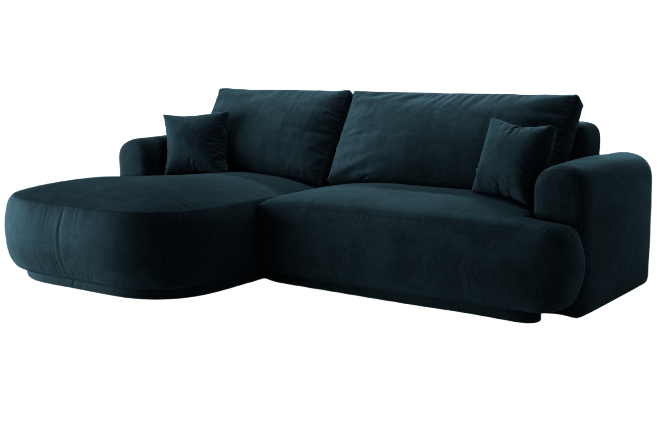 Micadoni Sametová rozkládací pohovka Ella 271 cm