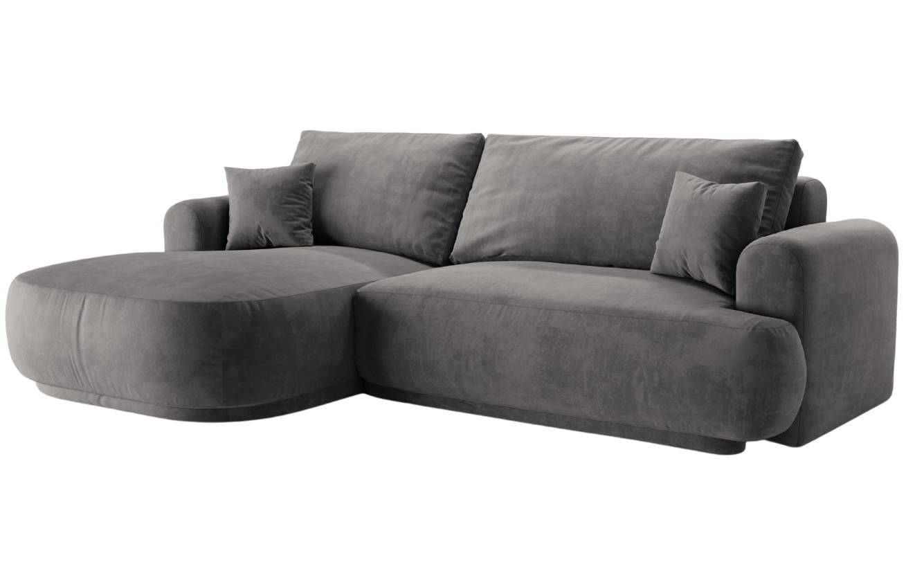 Micadoni Sametová rozkládací pohovka Ella 271 cm