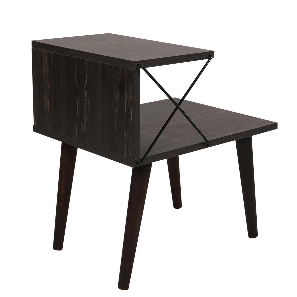 Noční stolek Cross Dark Brown