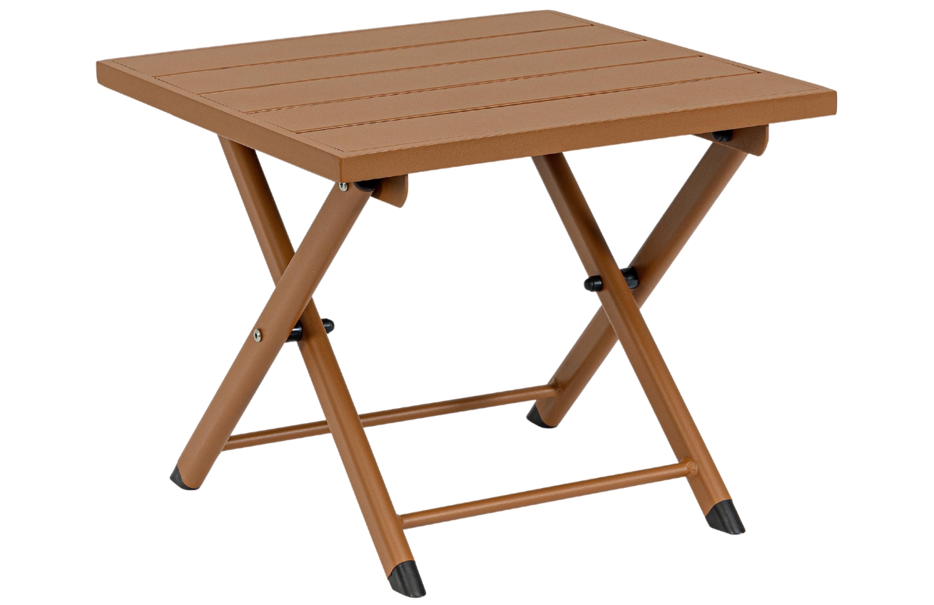 Oranžový hliníkový zahradní stolek Bizzotto Taylor 44 x 43 cm