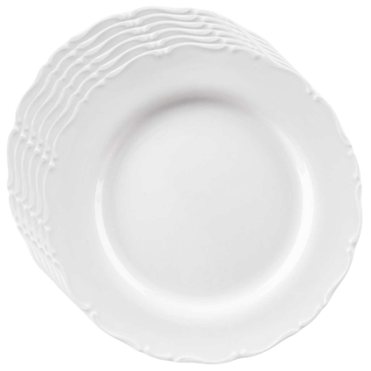 Orion Sada porcelánových dezertních talířů Mona lem 6 ks