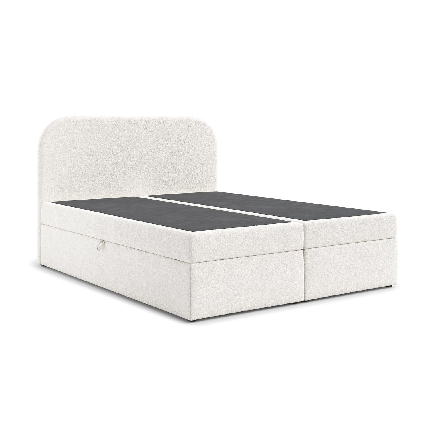 Čalouněná postel LARO s úložným prostorem 200x200 cm Béžová