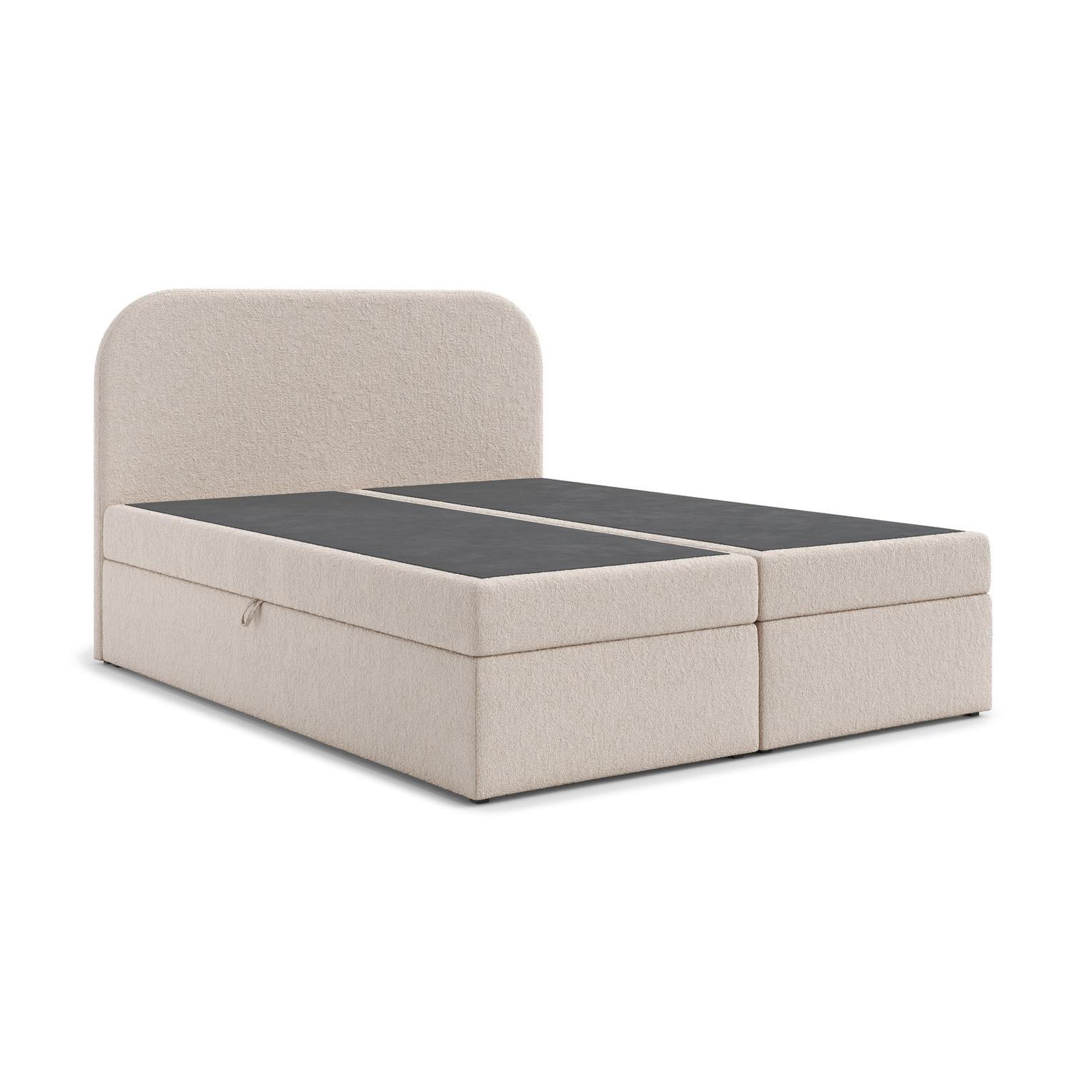 Čalouněná postel LARO s úložným prostorem 160x200 cm Hnědá