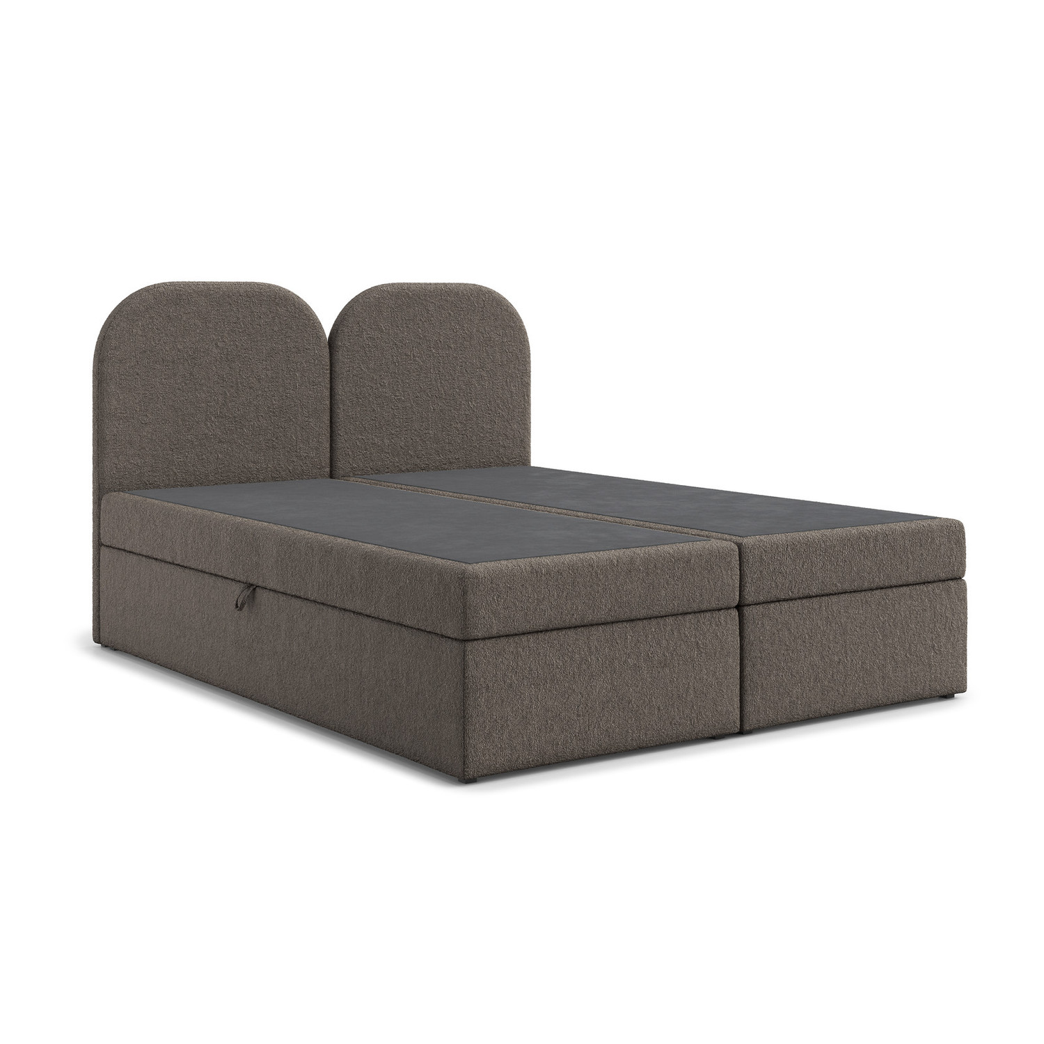 Čalouněná postel COMO s úložným prostorem 160x200 cm Hnědá