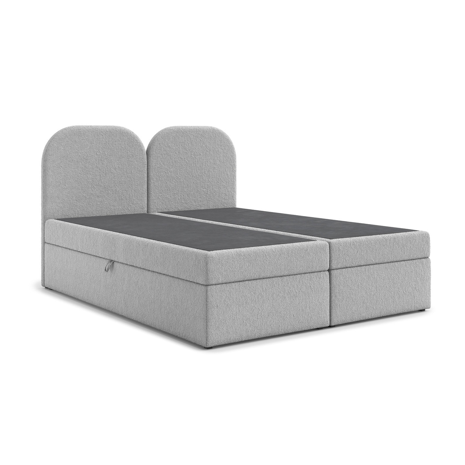 Čalouněná postel COMO s úložným prostorem 160x200 cm Šedá I