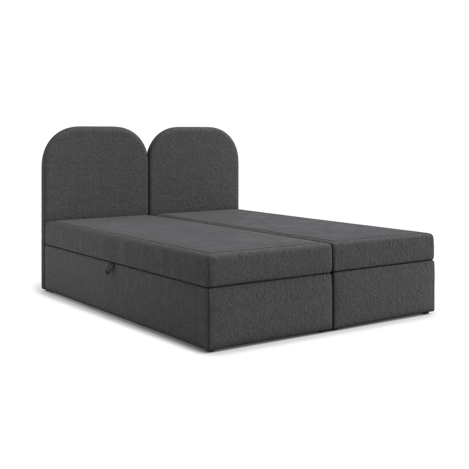 Čalouněná postel COMO s úložným prostorem 140x200 cm Šedá