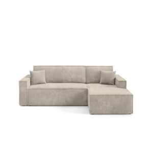 Rozkl&aacute;dac&iacute; rohov&aacute; sedac&iacute; souprava ARTUR Prav&aacute; B&eacute;žov&aacute;