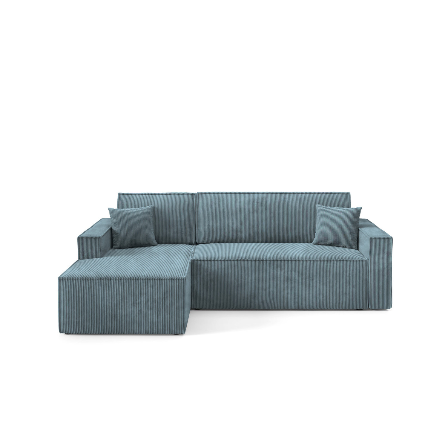 Rozkládací rohová sedací souprava ARTUR Levá Modrá