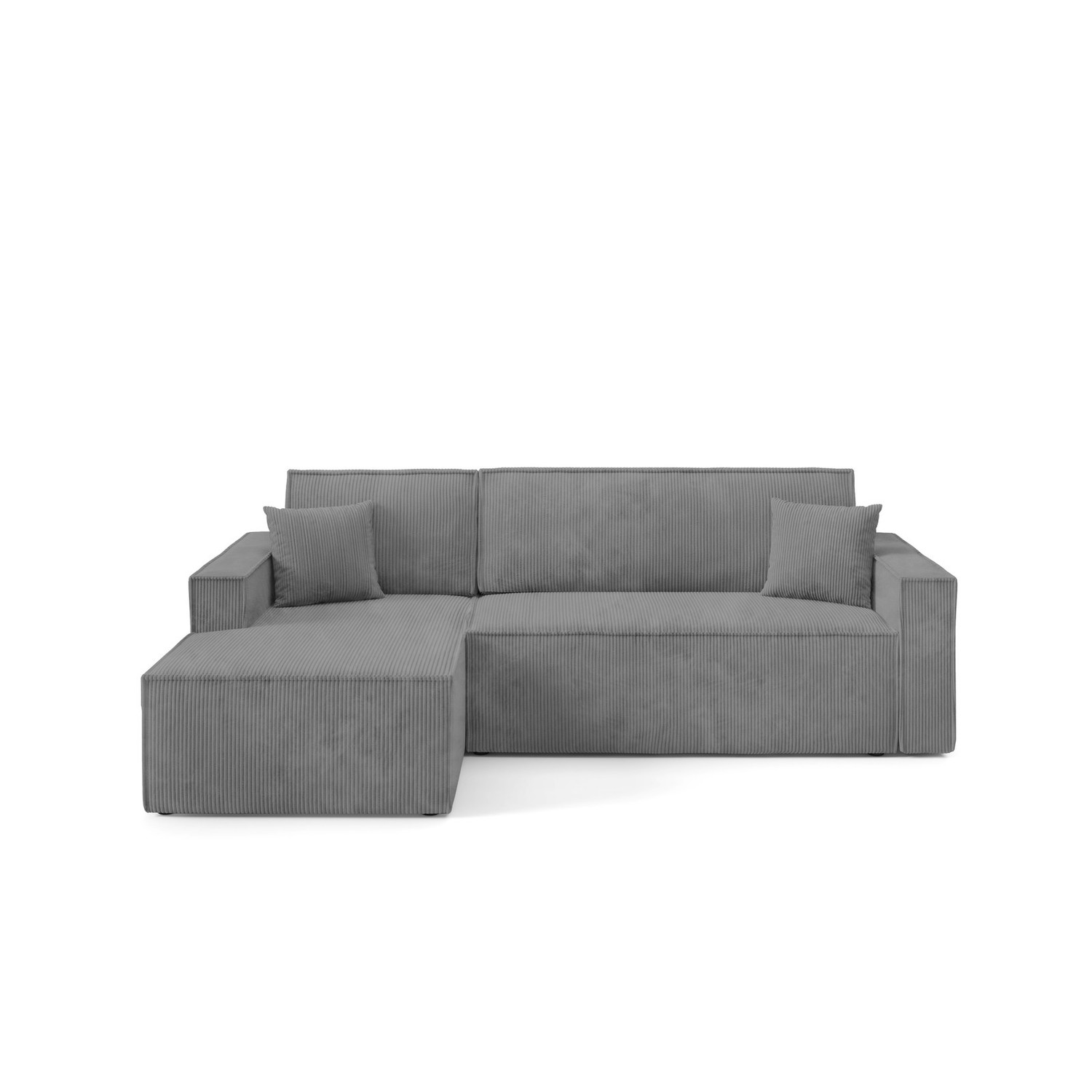 Rozkládací rohová sedací souprava ARTUR Levá Šedá I