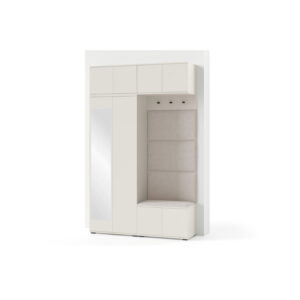 Předsíňová stěna BIANCO I Bez zrcadla Černá