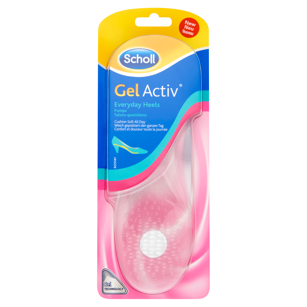 Scholl Vložky do bot s podpatkem pro celodenní nošení GelActiv Scholl