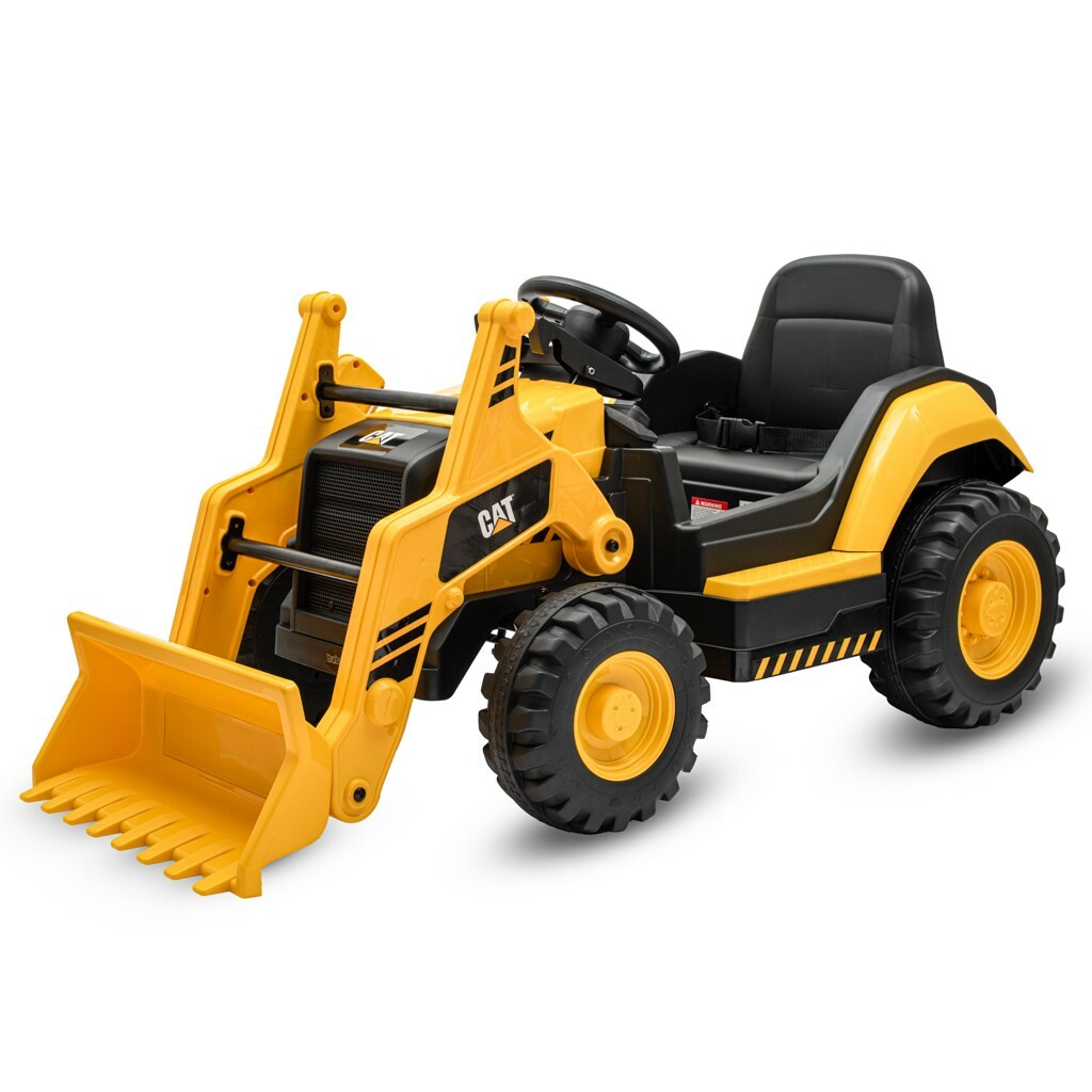 Dětský elektrický traktor Baby Mix CAT žlutý Baby Mix