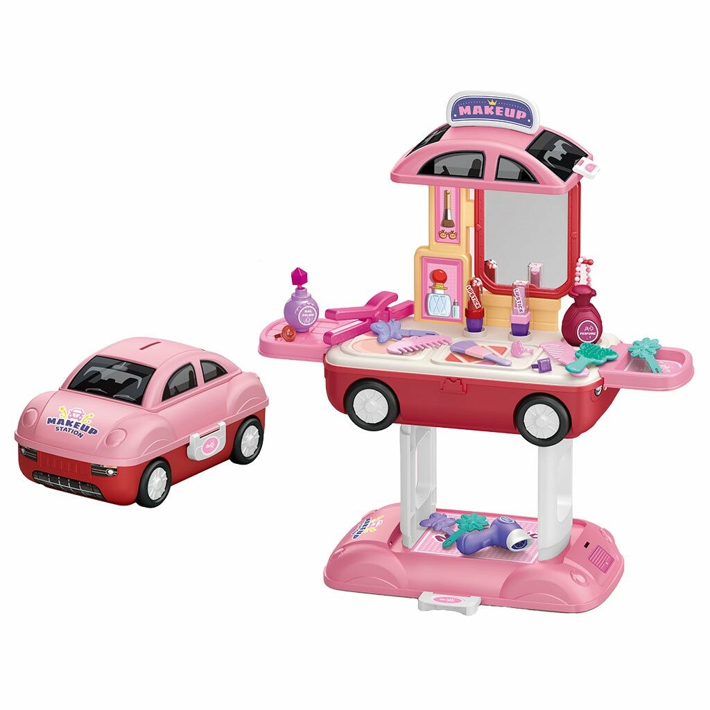 Dívčí kosmetický salon v autě 2 v 1 BABY MIX Baby Mix