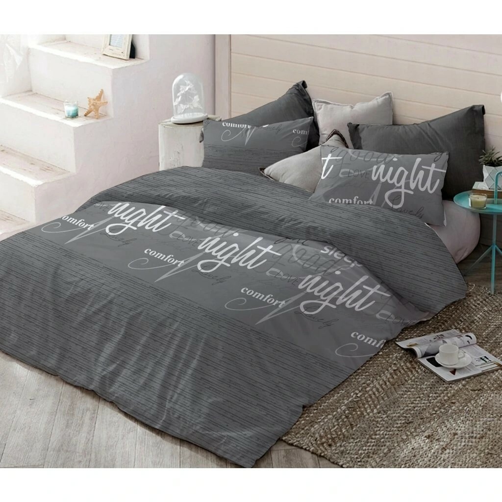 Bavlněné povlečení Krásný spánek - Šedý sen