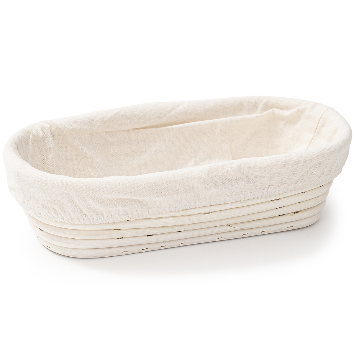 HOME ELEMENTS Ošatka oválná s látkovou vložkou