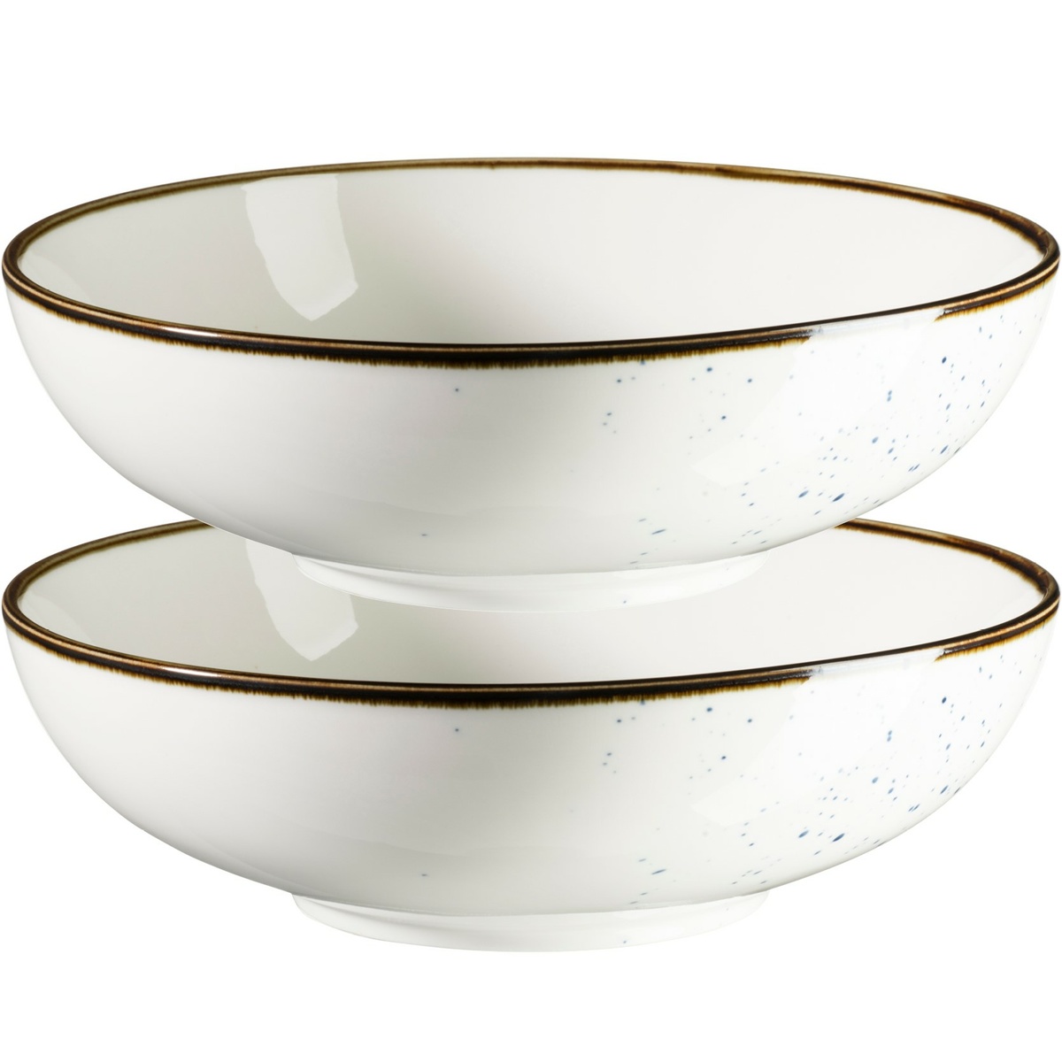 Mäser 2dílná sada misek Pintar White modré tečky 22 cm Mäser