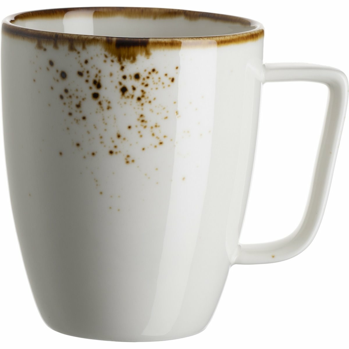 Mäser Hrnek na kávu Pintar White hnědé tečky 370 ml Mäser