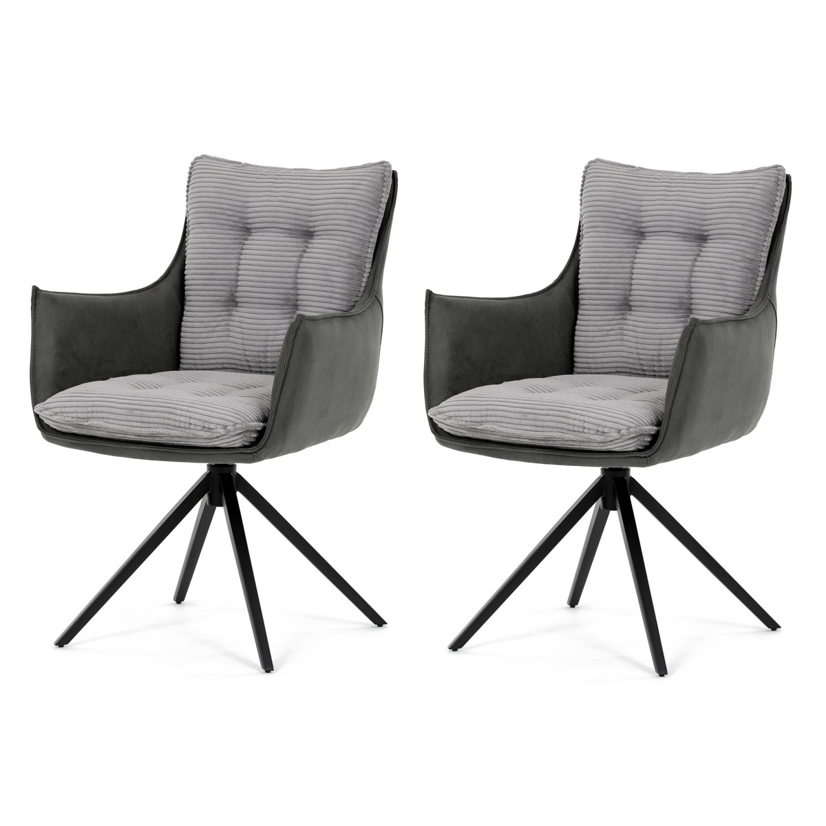 Sada jídelních židlí s vratným mechanismem DCH-D1345 GREY2