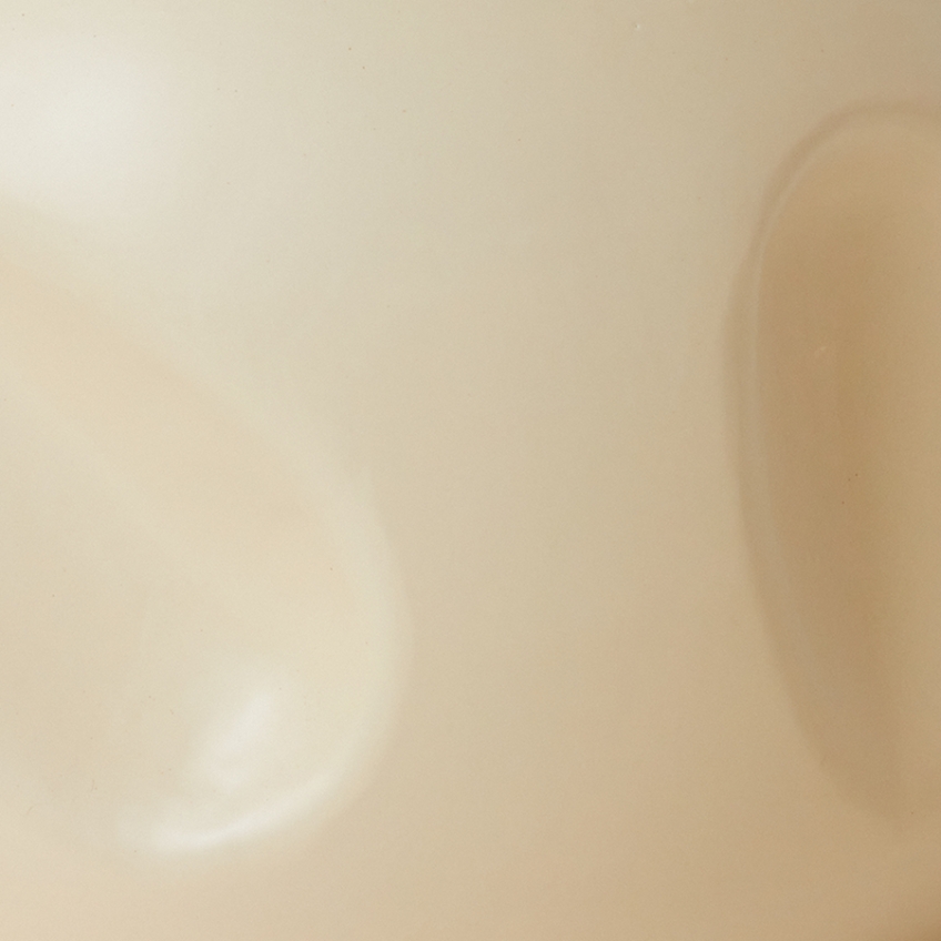 HKLIVING Béžový keramický odkládací stolek Currents 50 cm