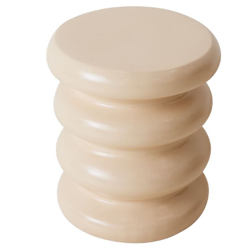 HKLIVING Béžový odkládací stolek Allure 29 cm