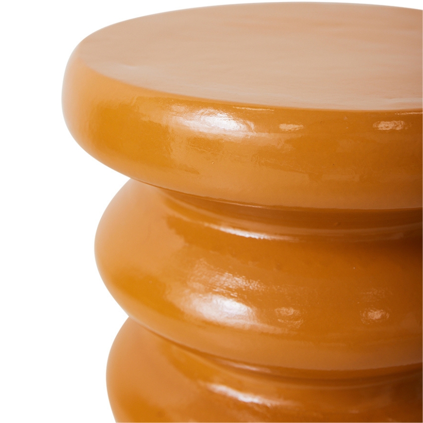 HKLIVING Oranžovohnědý odkládací stolek Allure 29 cm