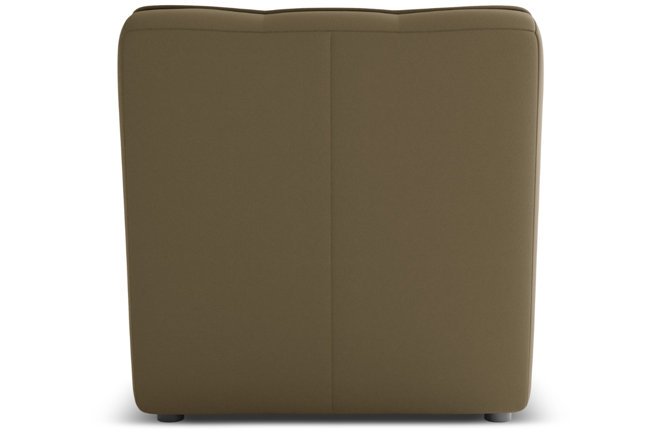 Maison Heritage Olivově zelené kožené křeslo Moni