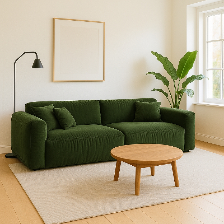 Micadoni Sametová pohovka Martina 320 cm