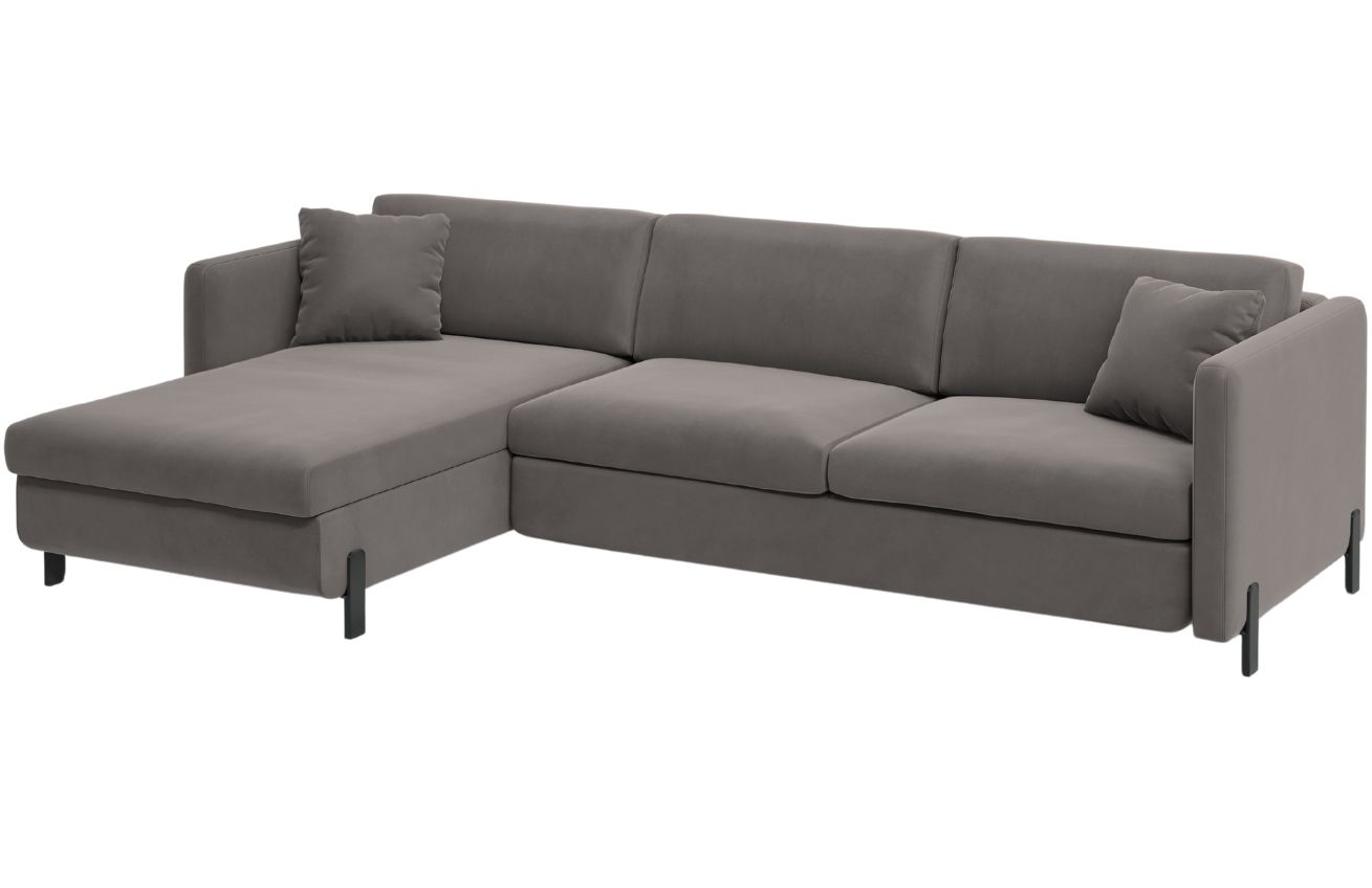 Micadoni Sametová rozkládací pohovka Gloria 260 cm