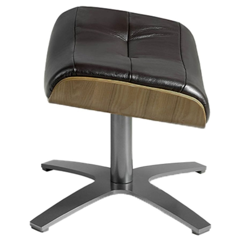 Tmavě hnědá kožená podnožka Angel Cerdá No. 5035