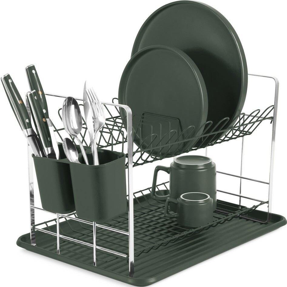 BerlingerHaus Odkapávač na nádobí Matte Green Berlinger Haus