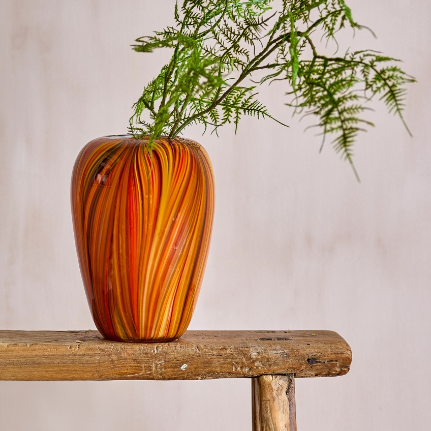 Bloomingville Barevná skleněná váza Sunny