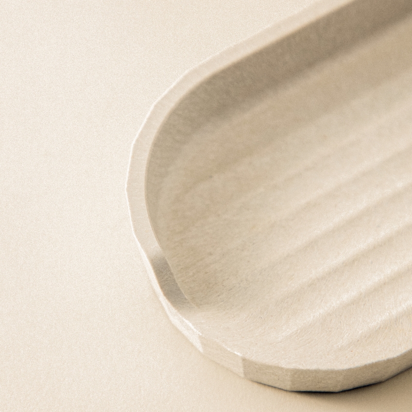 Cosmic Béžová plastová miska na mýdlo Avenir