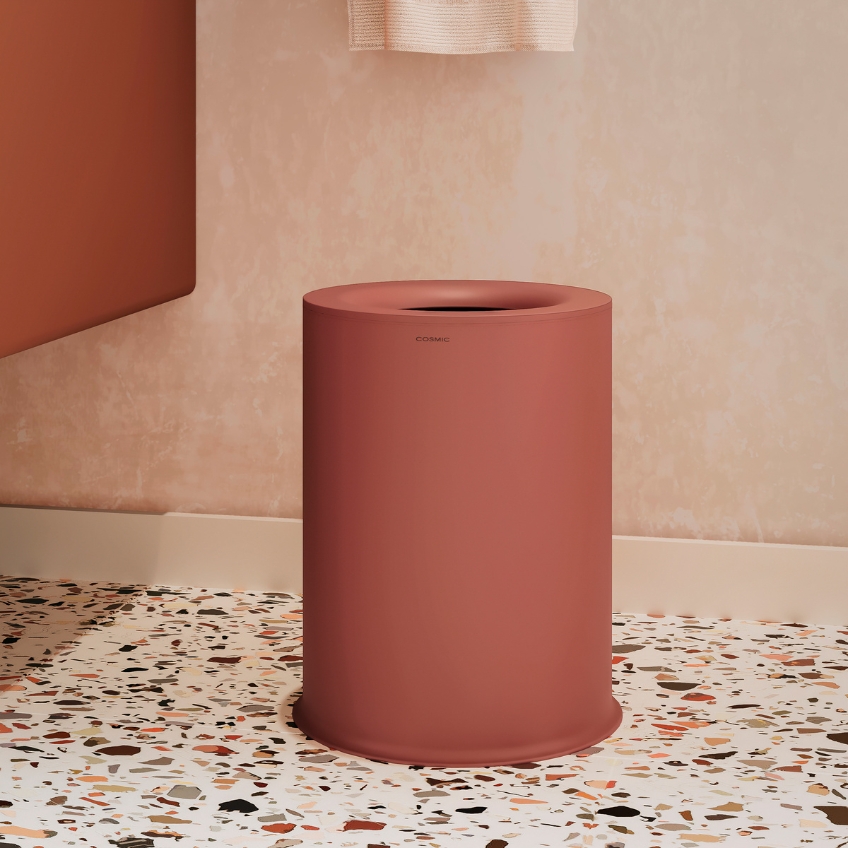 Cosmic Béžový kovový odpadkový koš Geyser 5 l