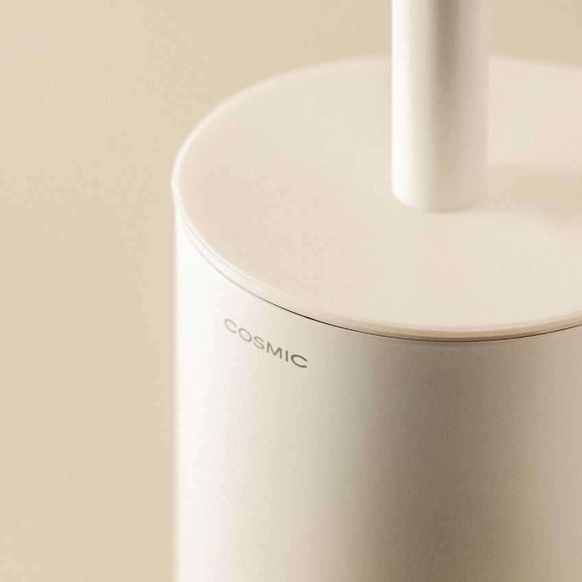 Cosmic Bílá kovová WC štětka Geyser