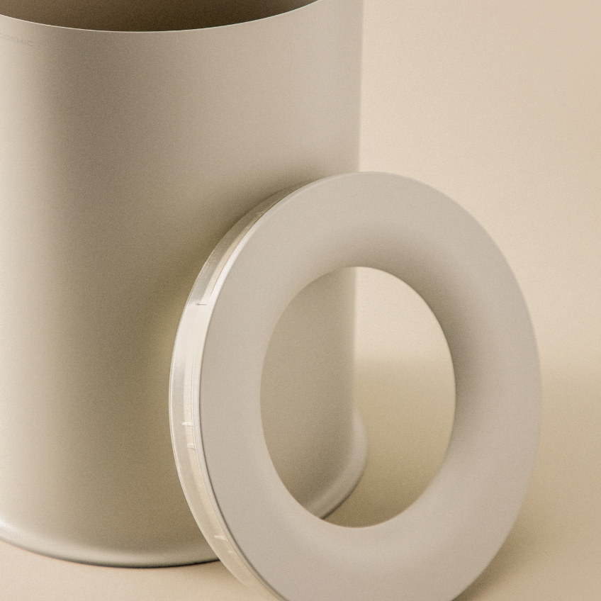 Cosmic Bílý kovový odpadkový koš Geyser 5 l