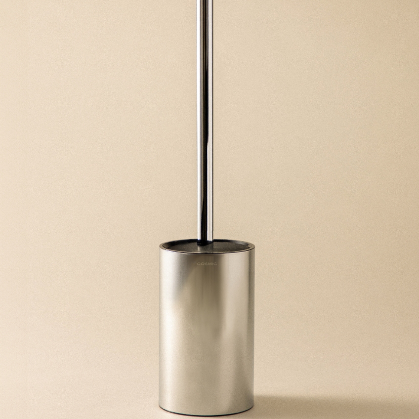 Cosmic Stříbrná kovová WC štětka Architect SP