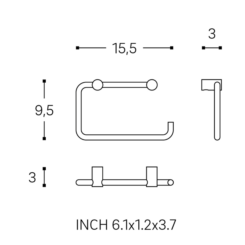 Cosmic Stříbrný kovový držák Logic