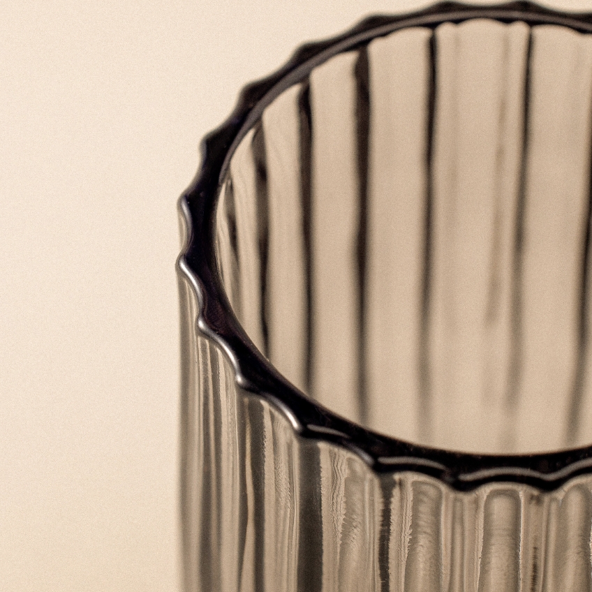 Cosmic Tyrkysový skleněný stojan na zubní kartáčky Lido