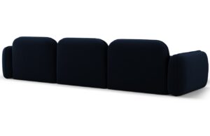 Cosmopolitan Design Královsky modrá sametová rohová pohovka Sydney 320 cm